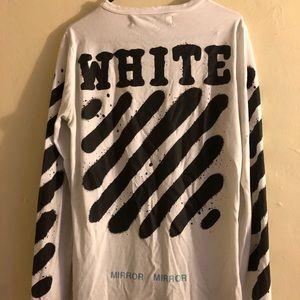 off white tee spray paint